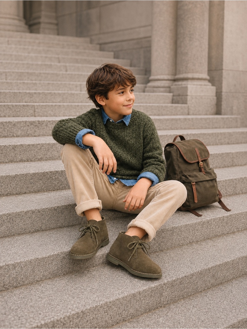 J. Crew Crewcuts Kids' Brown Suede 1990 MacAlister Boots